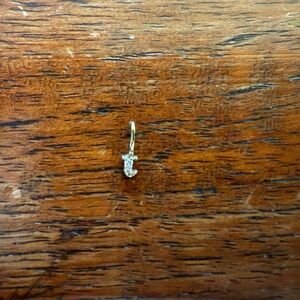 Catbird Diamond Tiniest "T” Charm
